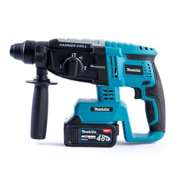 Набір 5в1 Makita 48V &mdash; 3 шт АКБ (Шуруповерт, Болгарка, Гайковерт, Перфоратор, Мініпила) Набір АКБ Макіта | Зусилля затягування (крутний момент), макс: 95 Nm | Діаметр свердління: дерево - 55 мм, сталь &mdash; 16 мм, бетон -18 мм, Гарантия 3 года eb-1055-2 фото