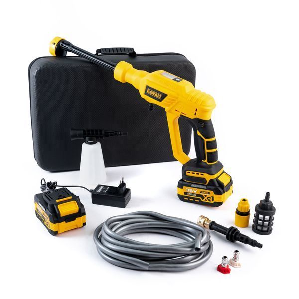 Акумуляторна безщіткова мийка DeWalt  ( 36V 6 Ah 40 барів) Ручна автомийка Девольт з дисплеєм 55242 фото