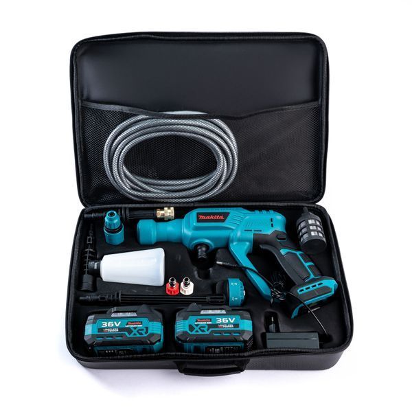 Акумуляторна безщіткова мийка Makita  BLUE ( 36V, 40 БАР) Ручна автомийка Макіта з дисплеєм 51365 фото