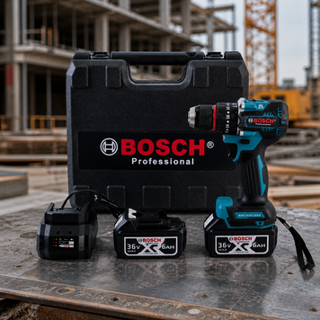Акумуляторний ударний безщітковий шуруповерт Bosch PRO (36V, 6 Ah) Дриль-Шуруповерт Бош із набором | Потужність: - 36В | Тип двигуна: безщітковий | Число обертів: - 0-1300/3300 об/хв | Кількість ударів - 29500 уд./хв, Гарантія 3 роки 12326-1 фото