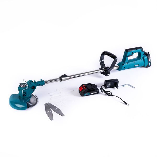 Аккумуляторная коса Makita 48V 5Ah бесщеточная, большой диск +леска в подарок | Напруга: 48 В | Тип двигателя: бесщеточный | Обороты: 3000-11000 об/мин | Тип штанги: телескопическая | Диаметр штанги: 26 мм | Ручка: D-образная, Гарантия 3 года 12382-1 фото