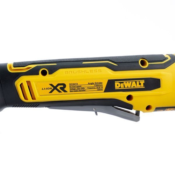 Безщіткова акумуляторна болгарка DeWalt (48V, 6AH) Кутова шліфувальна машина Девольт 125 мм 416888 фото