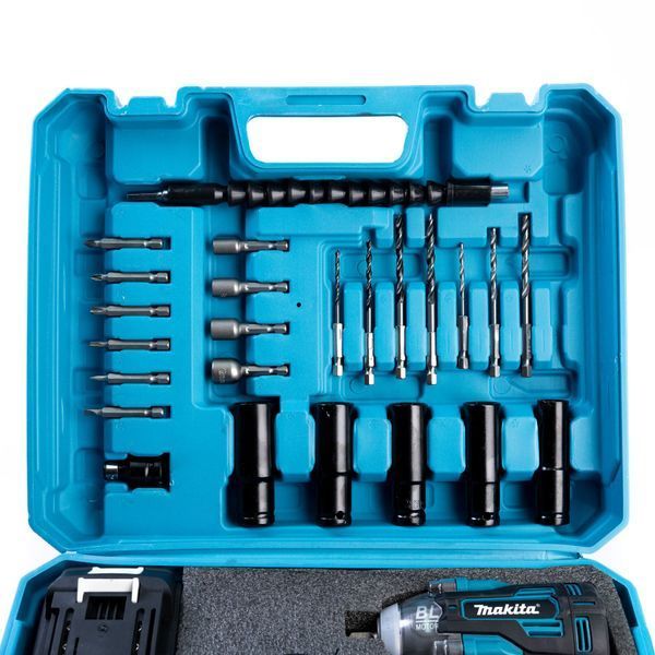 Безщітковий акумуляторний ударний гайковерт Makita 500Hm (48V, 6AH) з набором головок Макіта | Підсвітка робочої зони: - є | Індикатор заряду: - є | Реверс: - є | Кількість режимів роботи: - 4 | Час заряджання: - 1,5 година, Гарантия 3 года eb-1064-2 фото