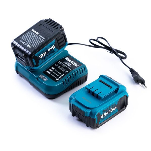 Ударний акумуляторний дриль-шуруповерт Makita (48V, 6AH) Безщітковий із великим набором Макіта 13 мм | Потужність: 48 В; | Число обертів: 0-1500/3500 об/хв; | Число ударів: 37000 уд./хв; | Крутний момент: 94 Нм; | Вага нетто: 1.3 кг;, Гарантия 3 года eb-1100-1 фото