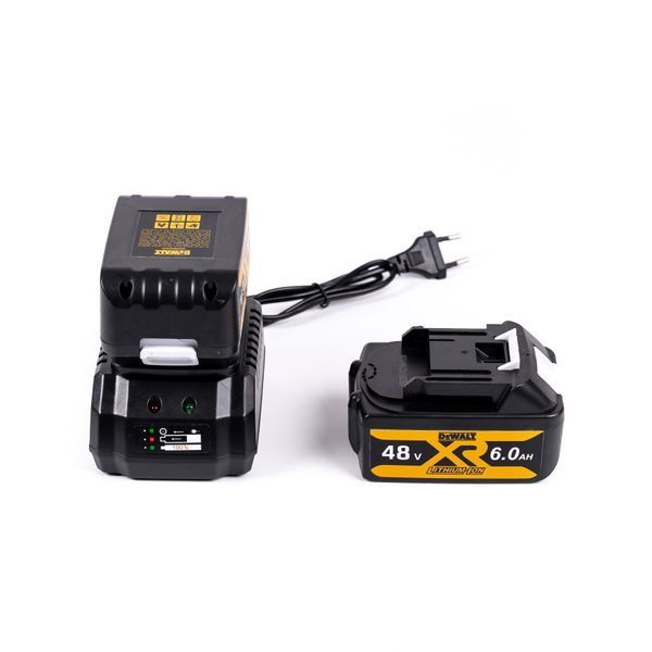 Набір акумуляторний DeWalt 5в1 48V (Шуруповерт + Гайковерт + Перфоратор + КШМ + Циркулярка) АКБ набір Деволт 5в1 (48V 6Ah) 123115 фото