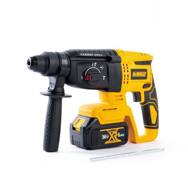 Бесщеточный аккумуляторный перфоратор DeWalt  (36V, 6AH) Трёхрежимный перфоратор Деволт с 2 АКБ 12339 фото