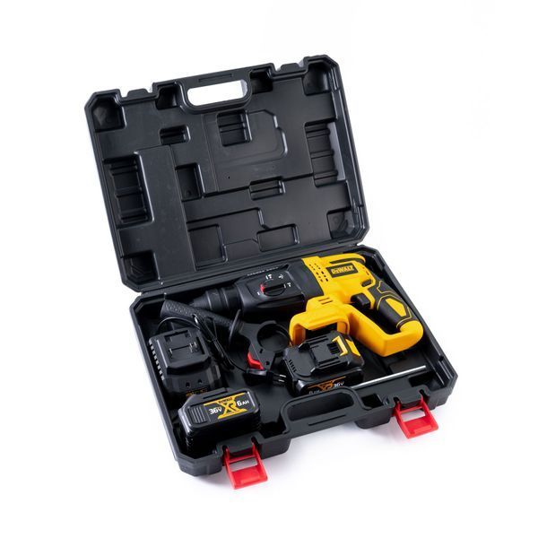 Бесщеточный аккумуляторный перфоратор DeWalt  (36V, 6AH) Трёхрежимный перфоратор Деволт с 2 АКБ 12339 фото