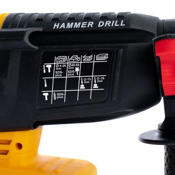 Бесщеточный аккумуляторный перфоратор DeWalt  (36V, 6AH) Трёхрежимный перфоратор Деволт с 2 АКБ 12339 фото