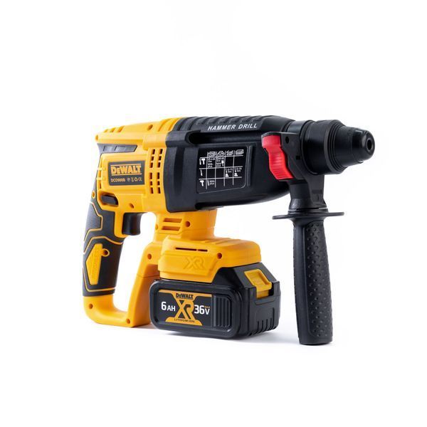 Бесщеточный аккумуляторный перфоратор DeWalt  (36V, 6AH) Трёхрежимный перфоратор Деволт с 2 АКБ 12339 фото