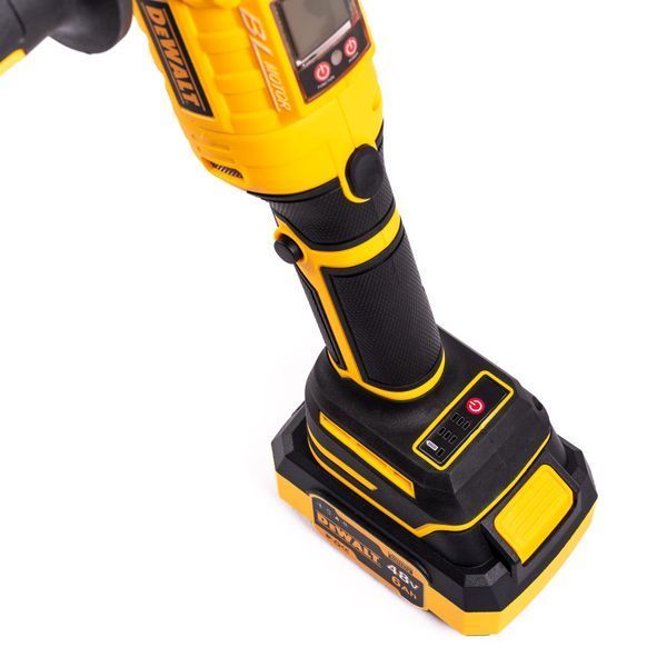 Акумуляторний набір DeWalt 2в1 безщітковий 48 V Шурупокрут +Болгарка з LED екраном Девольт | Потужність: 48В | Тип двигуна: безщітковий | Число обертів: 0-1500/3500 об/хв | Функція удару: є | Число ударів: 37000 уд./хв., Гарантия 3 года eb-1191-1 фото