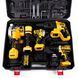 Набір акумуляторний DeWalt 5в1 48V (Шуруповерт + Гайковерт + Перфоратор + КШМ + Циркулярка) АКБ набір Деволт 5в1 (48V 6Ah) 123115 фото 20