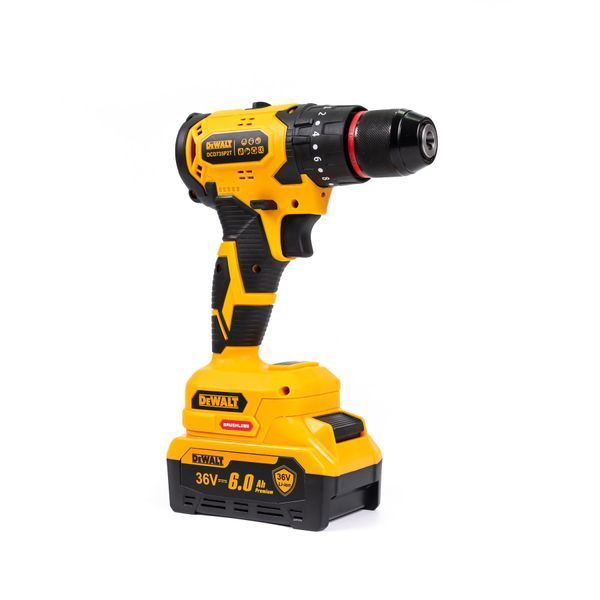 Акумуляторний безщітковий ударний шуруповерт DeWalt 36V 6Ah з насадками, патрон 10 мм | Офіційна гарантія виробника | Швидка доставка по Україні | Професійний інструмент для дому та бізнесу | Товар в наявності на складі, Гарантія 3 роки 123134-2 фото