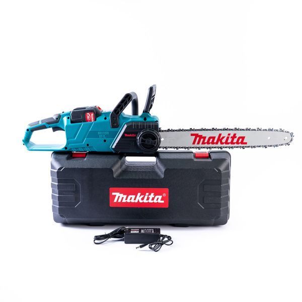 Акумуляторна ланцюгова пила Makita  ( 36V 9 Ah) Безщіткова АКБ пила Макіта із шиною 45 см для дров 12338 фото