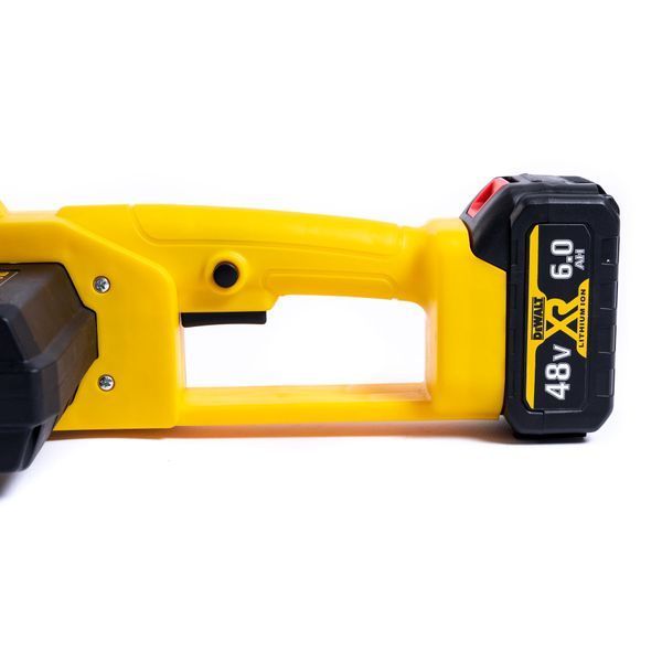 Акумуляторна ланцюгова пила DeWalt (48V, 6 Ah) Безщіткова АКБ пила Девольт із шиною 30 см для дачі | Об'єм оливного бака: 120 мл | Тип двигуна: безщітковий | Тип масляного насоса: напівавтоматичний | Безключова натяжка ланцюга: є, Гарантия 3 года eb-1152-2 фото