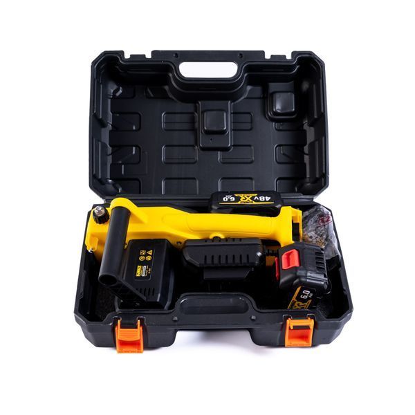 Акумуляторна ланцюгова пила DeWalt (48V, 6 Ah) Безщіткова АКБ пила Девольт із шиною 30 см для дачі | Об'єм оливного бака: 120 мл | Тип двигуна: безщітковий | Тип масляного насоса: напівавтоматичний | Безключова натяжка ланцюга: є, Гарантия 3 года eb-1152-2 фото
