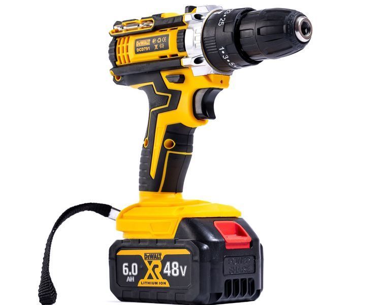 Акумуляторний набір DeWalt 4в1 48 V (4 АКБ + Шурупокрут + Перфоратор + Болгарка + Гайковерт) АКБ набір Девольт 12371 фото