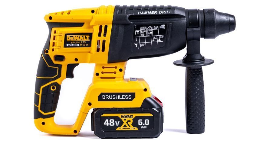 Акумуляторний набір DeWalt 4в1 48 V (4 АКБ + Шурупокрут + Перфоратор + Болгарка + Гайковерт) АКБ набір Девольт 12371 фото